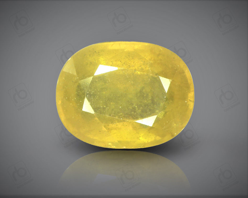 Heated yellow sapphire clearance